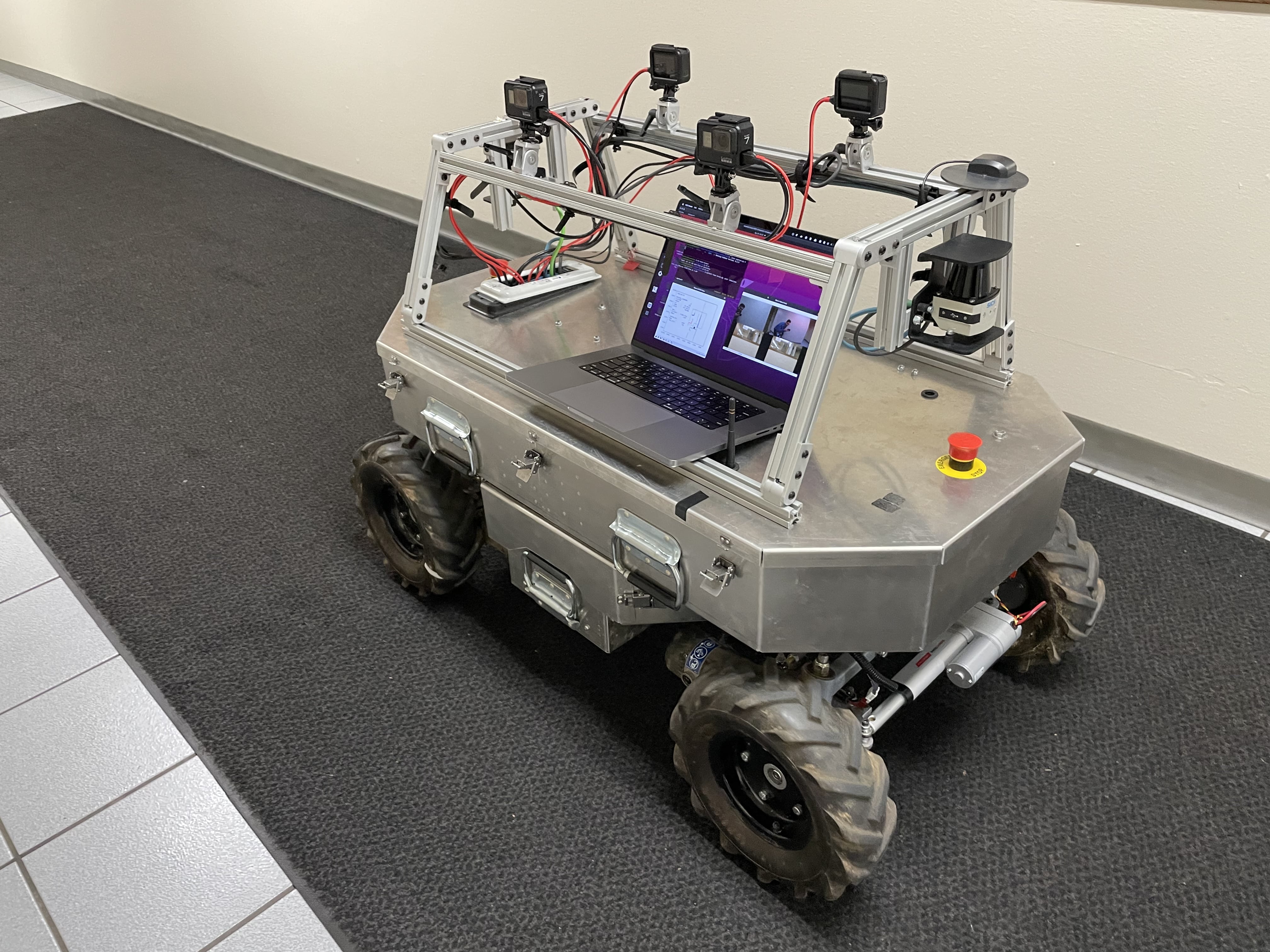 Side profile of the rover -- running visualizations